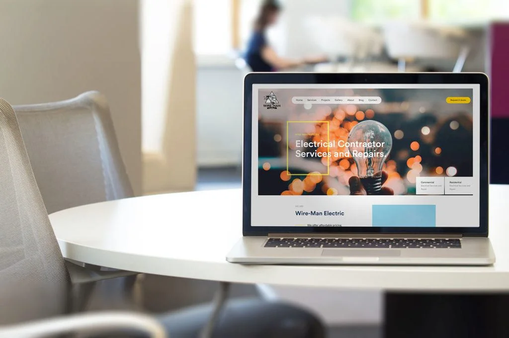 Wireman electric contactor website portfolio cover