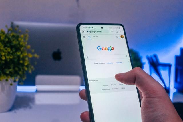 google search on a mobile device
