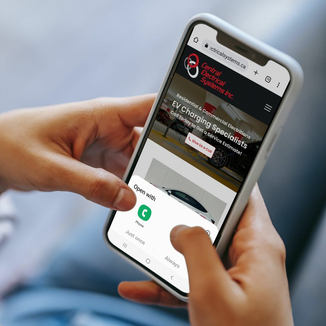 Central electrical systems web design web development mobile phone call